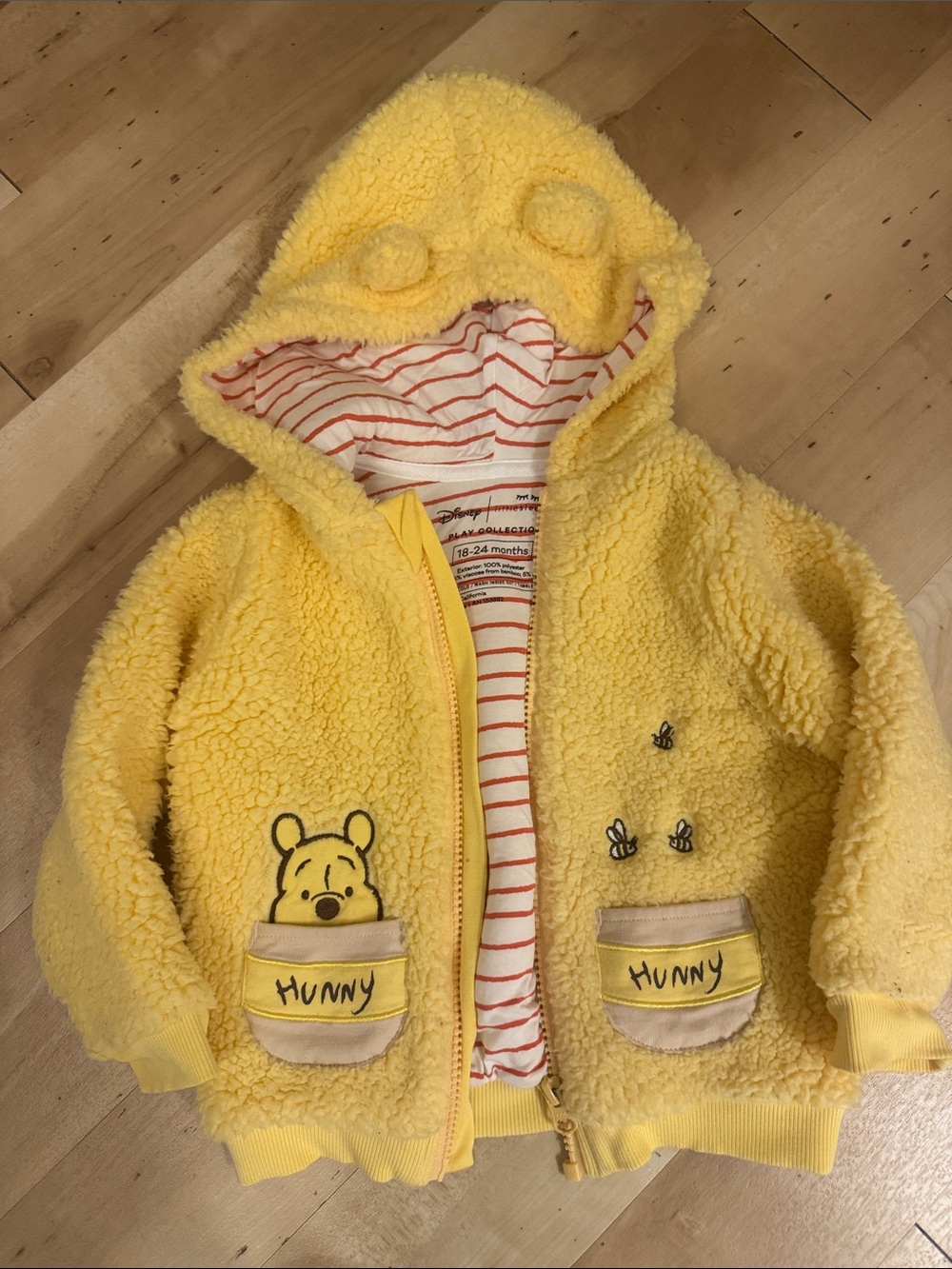 Little Sleepies Cozy Winnie the Pooh Zip Up Hoodie